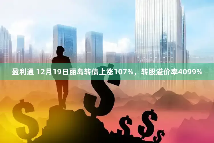 盈利通 12月19日丽岛转债上涨107%，转股溢价率4099%